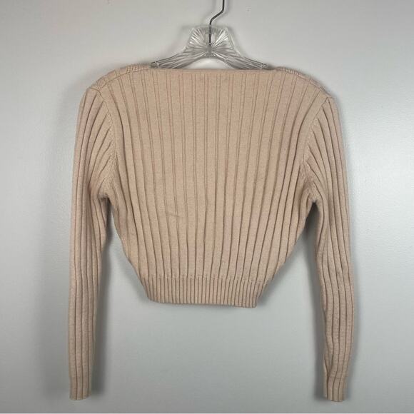 CALI BE Cream Cropped Sweater-Women’s Size Small - Picture 3 of 5